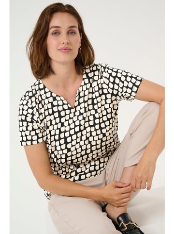 Kaffe Blouse zwart/crème