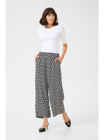Kaffe Hose in Schwarz/ Weiß