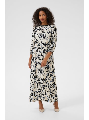 Kaffe Kleid in Beige/ Schwarz
