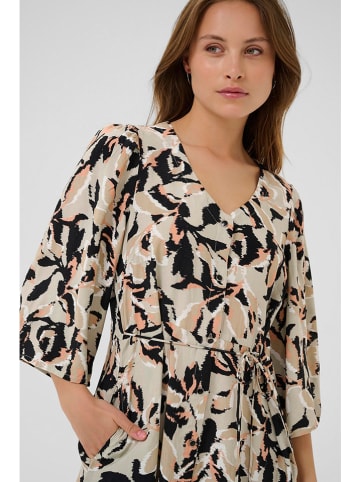 Kaffe Jurk beige/zwart