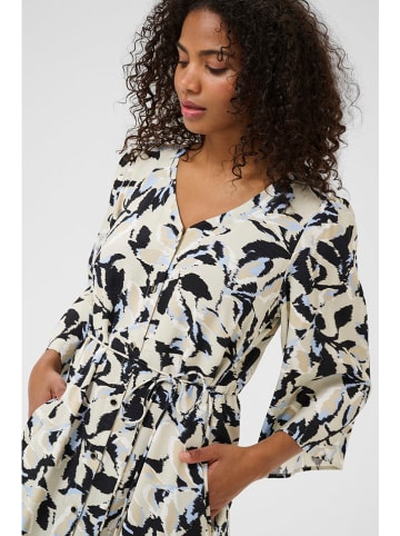 Kaffe Jurk beige/zwart