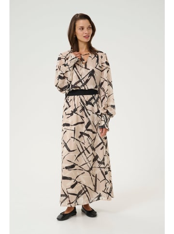 Kaffe Bluse in Beige/ Schwarz