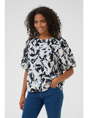 Kaffe Blouse lichtblauw/zwart