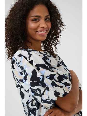 Kaffe Blouse lichtblauw/zwart