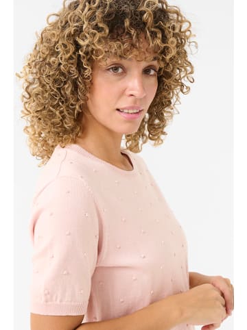 Cream Pullover in Rosa