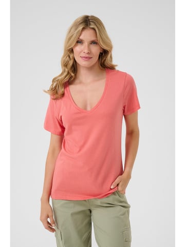 Cream Shirt koraalrood