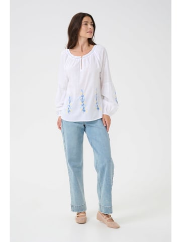 Cream Blouse wit
