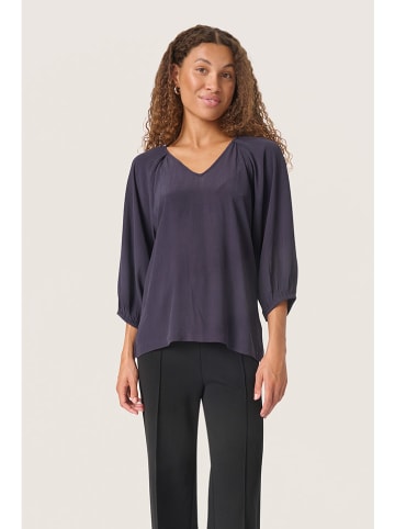 Soaked in Luxury Blouse donkerblauw