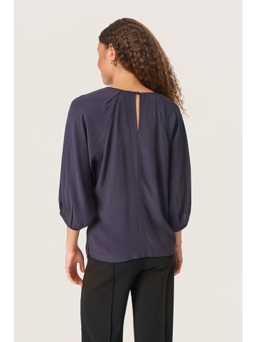 Soaked in Luxury Blouse donkerblauw