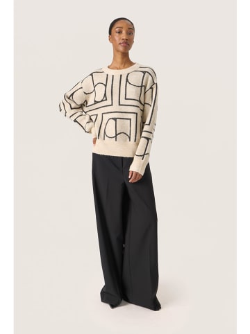 Soaked in Luxury Pullover in Beige/ Anthrazit