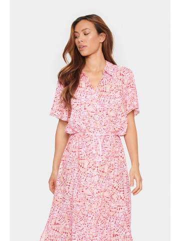 SAINT TROPEZ Kleid in Rosa/ Rot