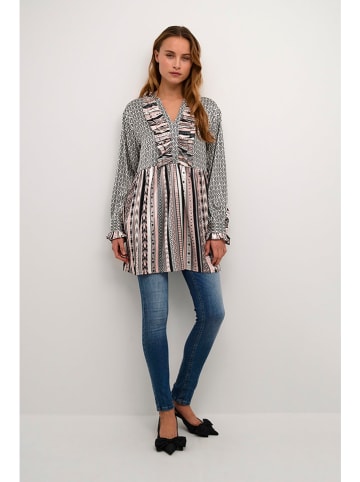 CULTURE Tuniek lichtroze/zwart/wit