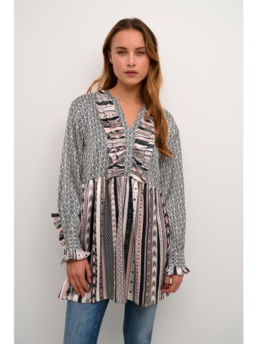 CULTURE Tuniek lichtroze/zwart/wit