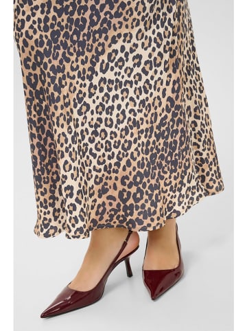 CULTURE Rok beige/lichtbruin/zwart