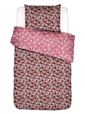 Essenza Perkal beddengoedset "Mellow Millefleurs" lichtroze