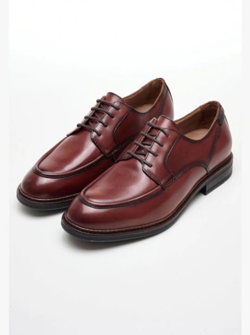 Tamaris Leren veterschoenen lichtbruin