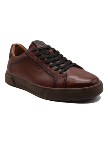 Tamaris Leder-Sneakers in Hellbraun