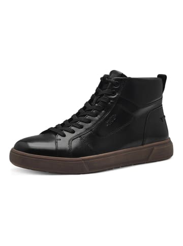 Tamaris Leder-Boots in Schwarz