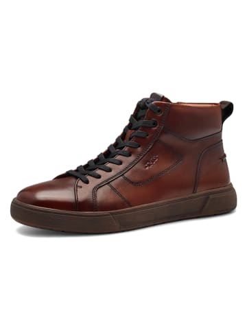 Tamaris Leder-Boots in Hellbraun