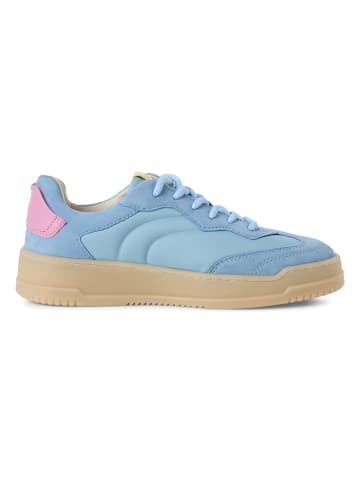 Tamaris Leder-Sneakers in Hellblau