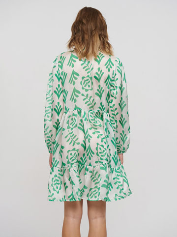 BLE Jurk groen/wit