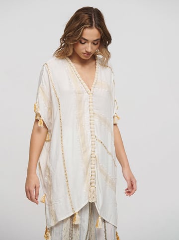 BLE Kaftan wit/beige
