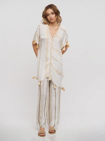BLE Kaftan wit/beige