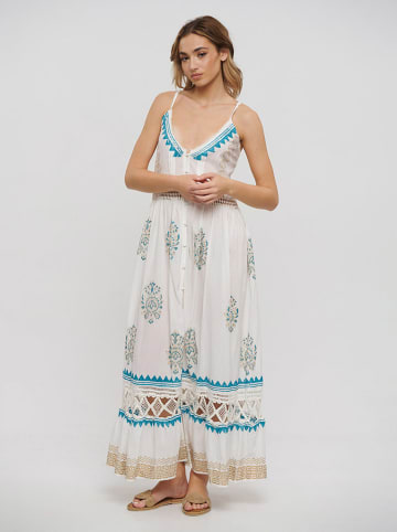 BLE Kleid  in Weiß/ Hellblau
