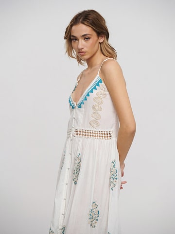 BLE Kleid  in Weiß/ Hellblau