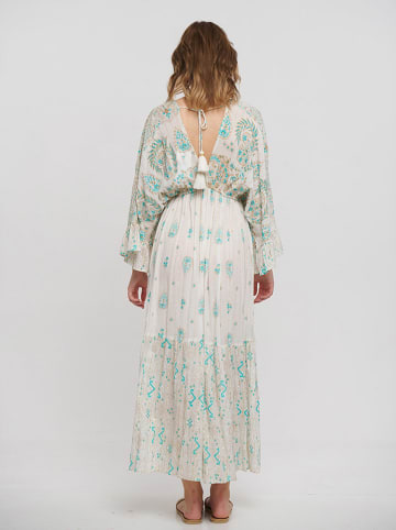 BLE Kleid in Türkis/ Creme