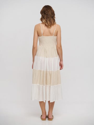 BLE Jurk beige/wit