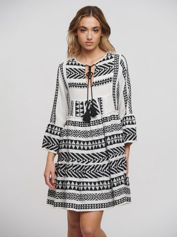 BLE Kaftan w kolorze czarno-białym