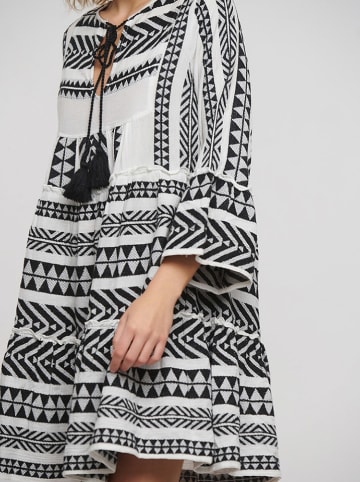BLE Kaftan w kolorze czarno-białym