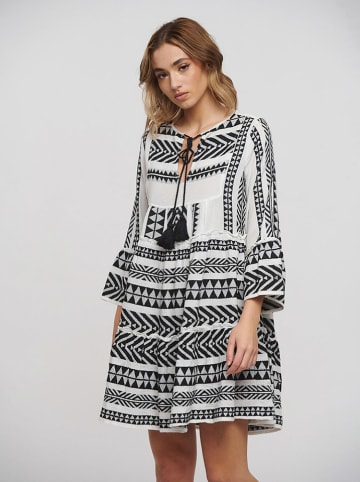 BLE Kaftan w kolorze czarno-białym