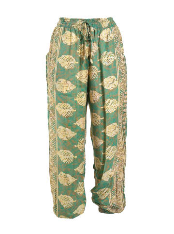 BLE Broek goudkleurig/groen
