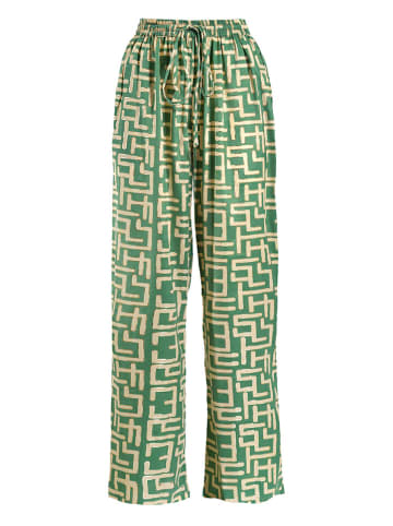 BLE Broek groen/goudkleurig