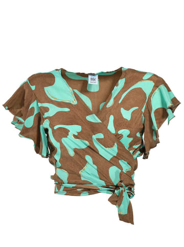 BLE Shirt turquoise/lichtbruin