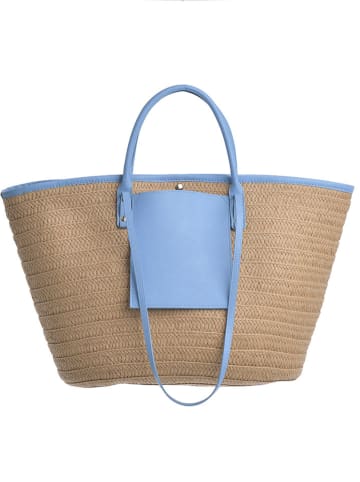 BLE Shopper in Natur/ Blau - (B)53 x (H)30 cm
