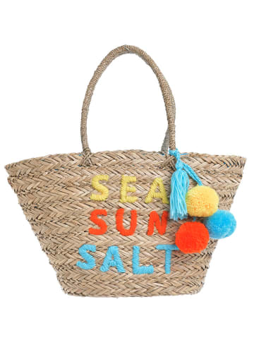 BLE Shopper naturel/lichtblauw - (B)53 x (H)30 cm