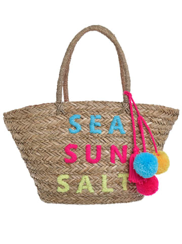 BLE Shopper in Natur/ Pink - (B)53 x (H)30 cm