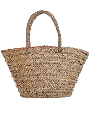 BLE Shopper bag w kolorze różowo-jasnobrązowym - 53 x 30 cm