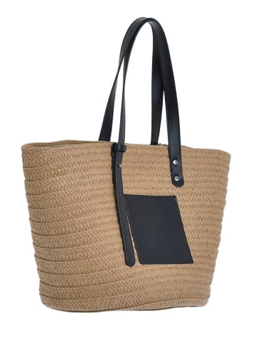 BLE Shopper in Natur/ Schwarz - (B)47 x (H)27 cm