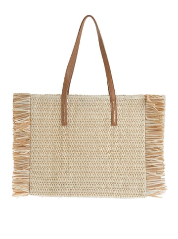 BLE Shopper bag w kolorze jasnobrązowym - 40 x 25 x 10 cm