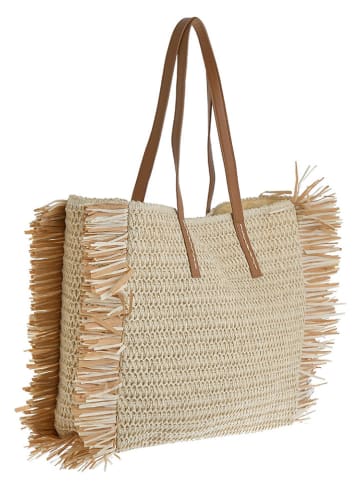 BLE Shopper bag w kolorze jasnobrązowym - 40 x 25 x 10 cm
