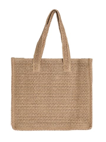BLE Shopper bag w kolorze jasnobrązowym - 40 x 35 x 10 cm