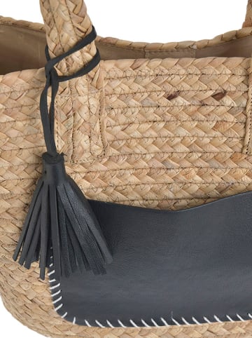 BLE Shopper naturel/zwart - (B)45 x (H)25 x (D)15 cm