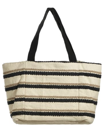 BLE Shopper naturel/zwart - (B)45 x (H)25 x (D)15 cm