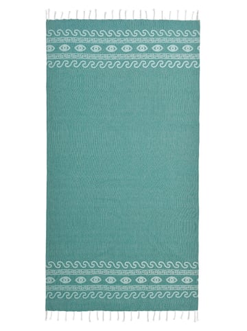 BLE Strandtuch in Türkis - (L)170 x (B)90 cm
