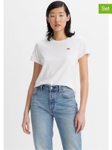 Levi's 2er-Set: Shirts in Weiß/ Rot
