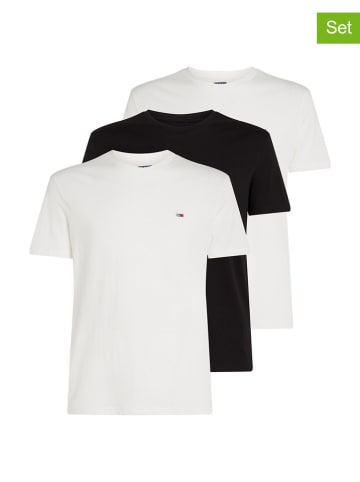 Tommy Hilfiger 3er-Set: Shirts in Weiß/ Schwarz